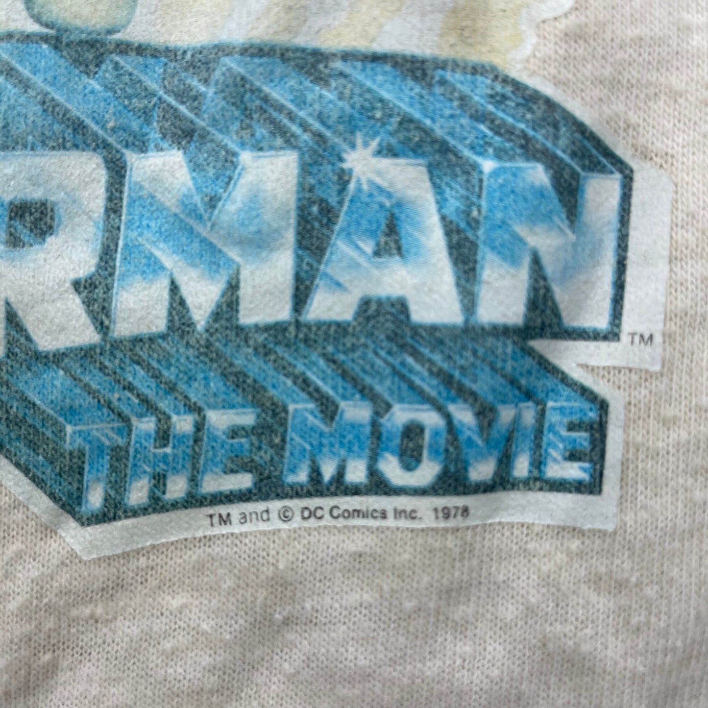 Vintage 1978 Superman The Movie Graphic Ringer T-Shirt