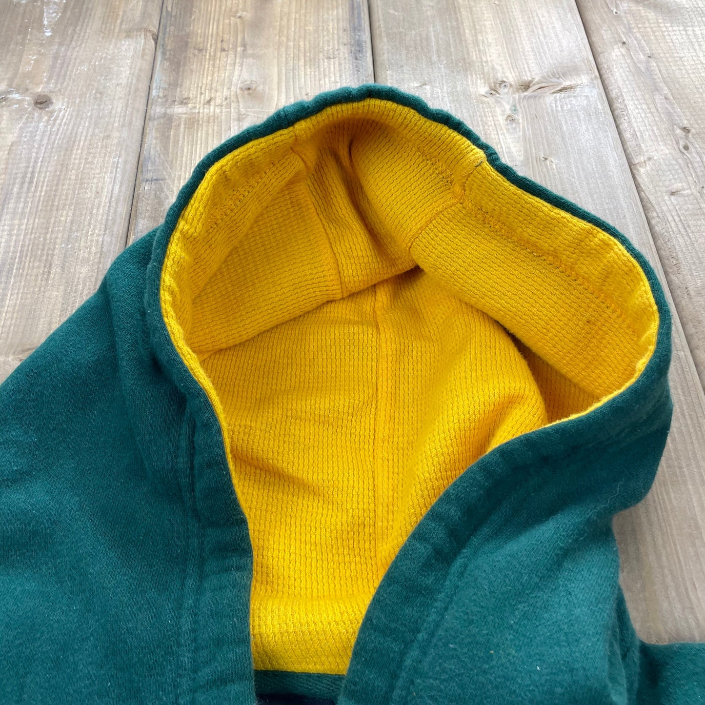 Vintage 1990s Greenbay Packers Full Zip Hooded Sweatshirt