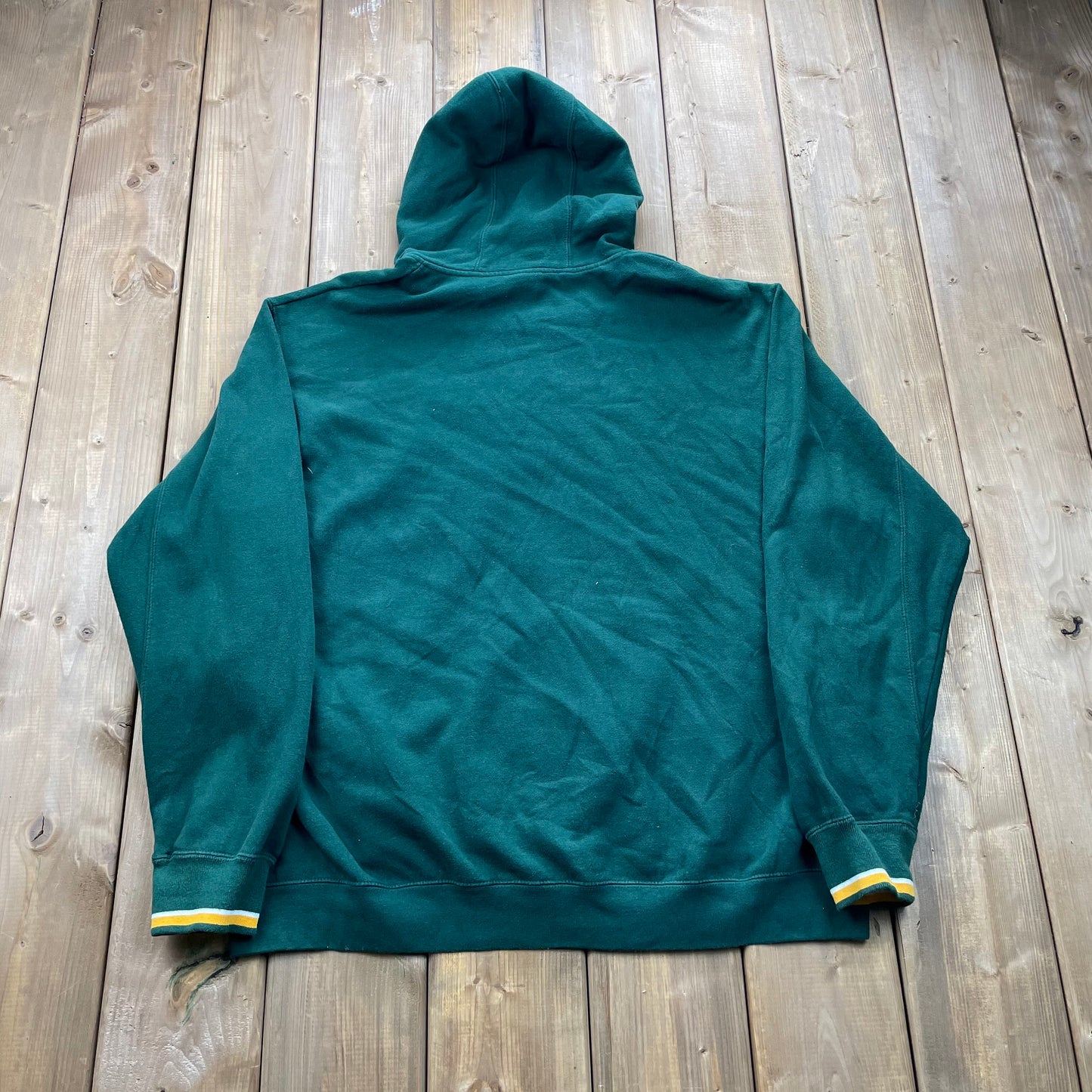 Vintage 1990s Greenbay Packers Full Zip Hooded Sweatshirt