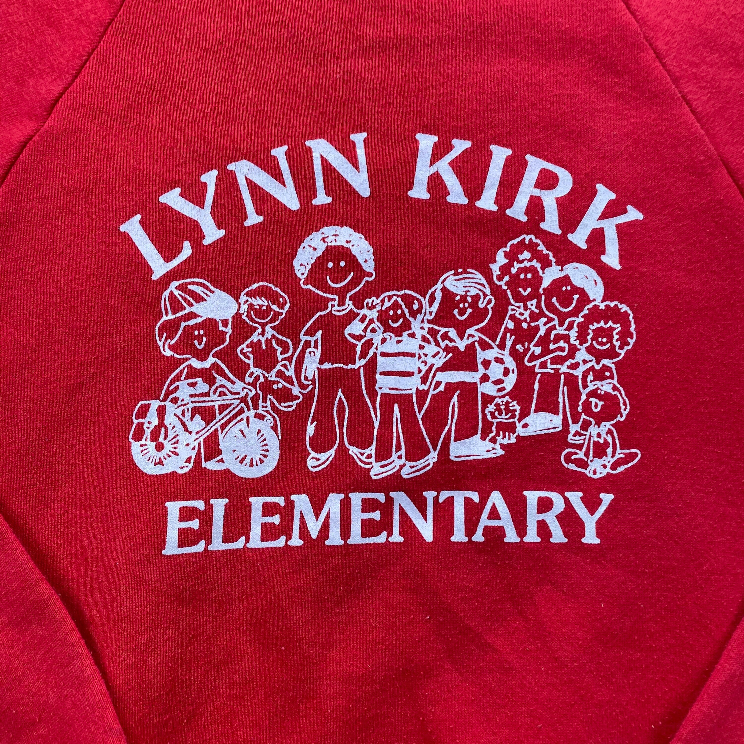Vintage 1970's Lynn Kirk Elementary Blank Crewneck Sweatshirt