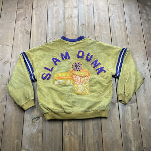 Vintage 80'S / 90'S D.Y.I. Daniel Young Slam Dunk Patch Work Varsity Jacket / Vintage Basketball / Sportswear / Streetwear / Made In USA