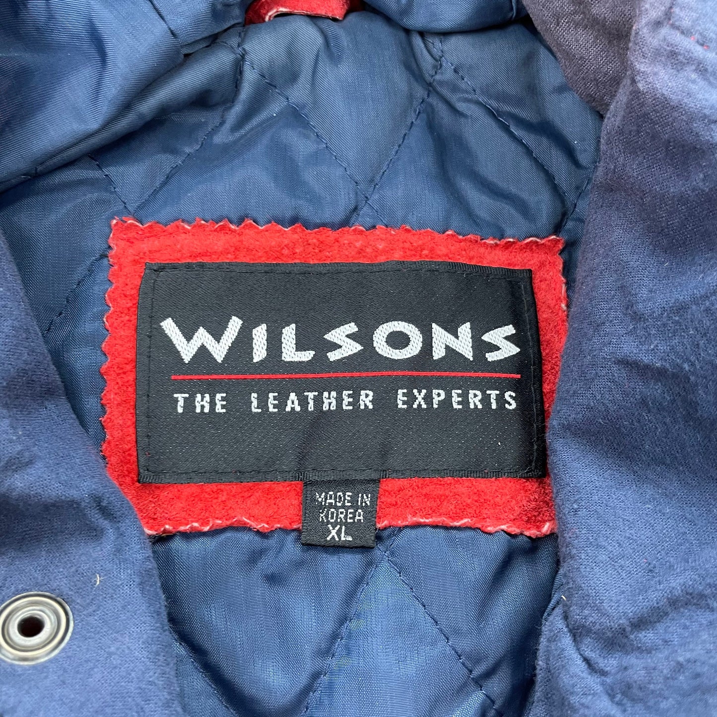 Vintage 90's Wilsons Leather Experts 100% Leather Shell Long Suede Jacket/ Winter Outerwear / Streetwear Fashion