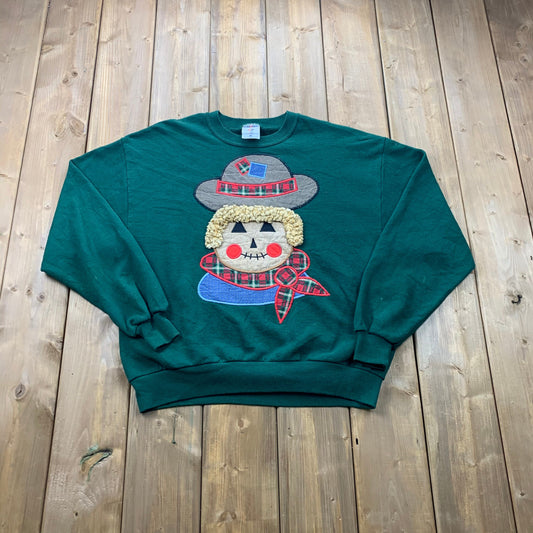 Vintage 90's Scare Crow Embroidered Crewneck