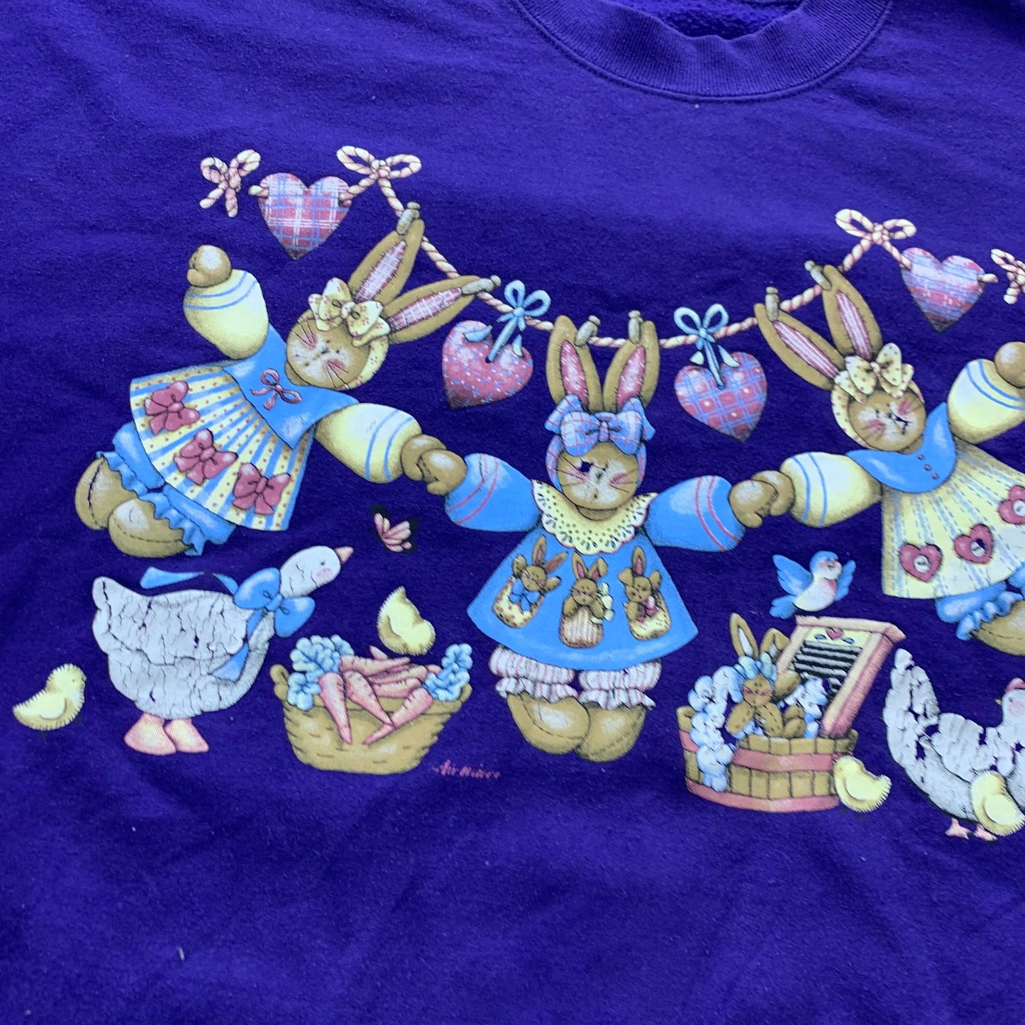 Vintage 90's Cute Bunny Crewneck