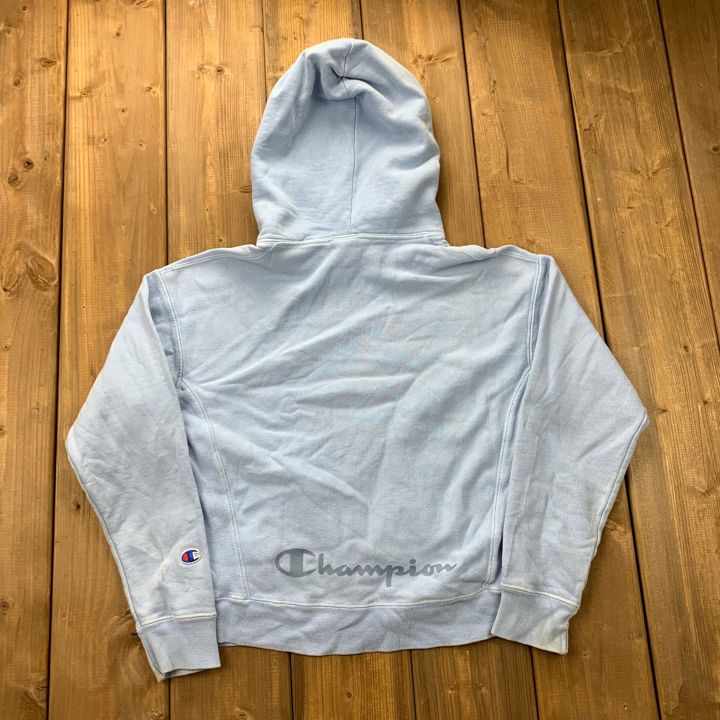 Vintage Champion Embroidered Hooded Sweatshirt