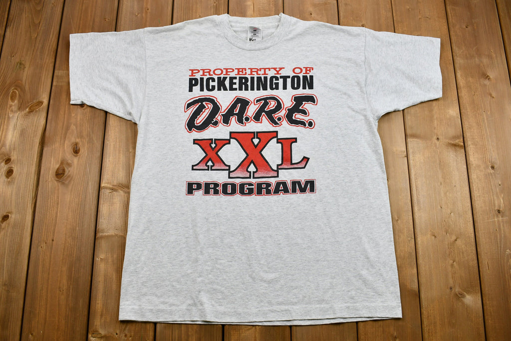Vintage 1990s D.A.R.E. XXL Program Graphic T-Shirt