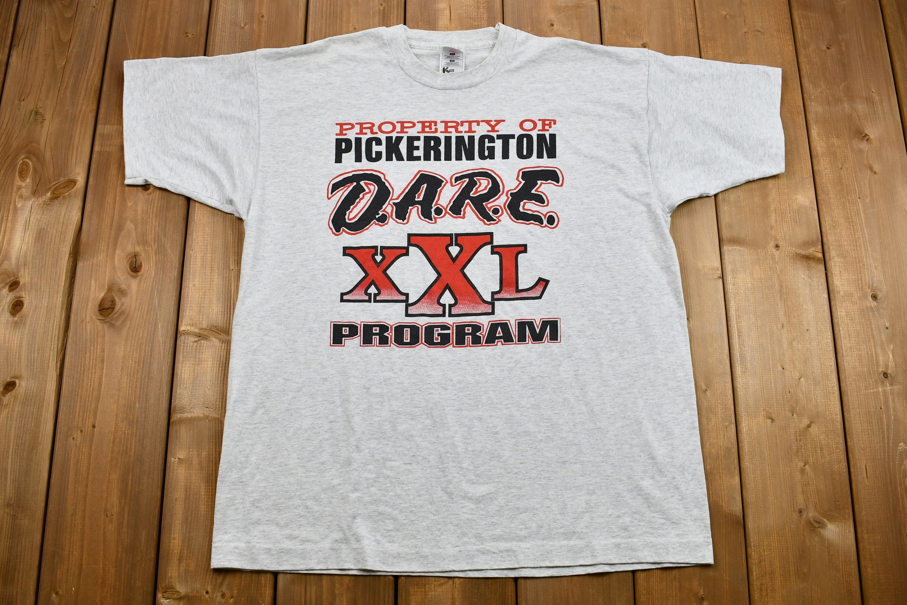 Vintage 1990s D.A.R.E. XXL Program Graphic T-Shirt