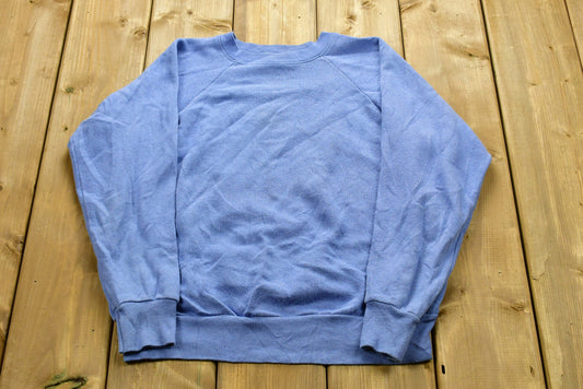 Vintage 1990 Blank Crewneck Sweatshirt / Made in USA / 90s Crewneck / Souvenir / Athleisure / Streetwear