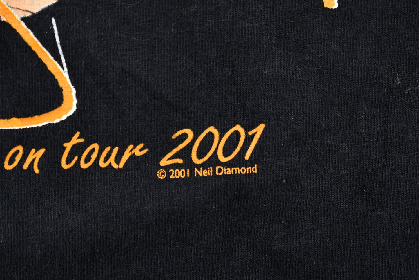 Vintage 2001 Neil Diamond Live In Concert Tour Graphic T-Shirt