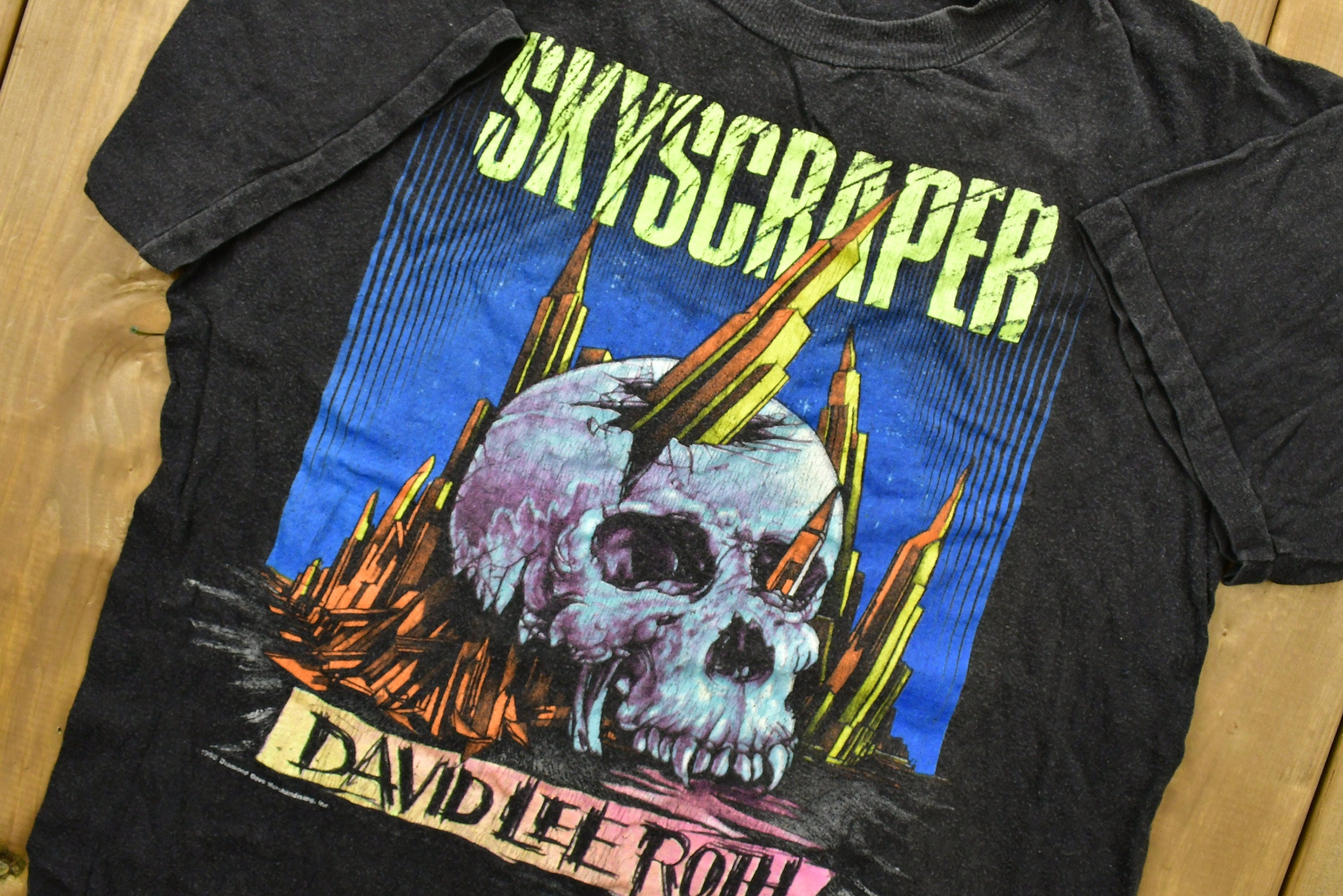 Vintage 1988 David Lee Roth Skyscraper Band T-shirt