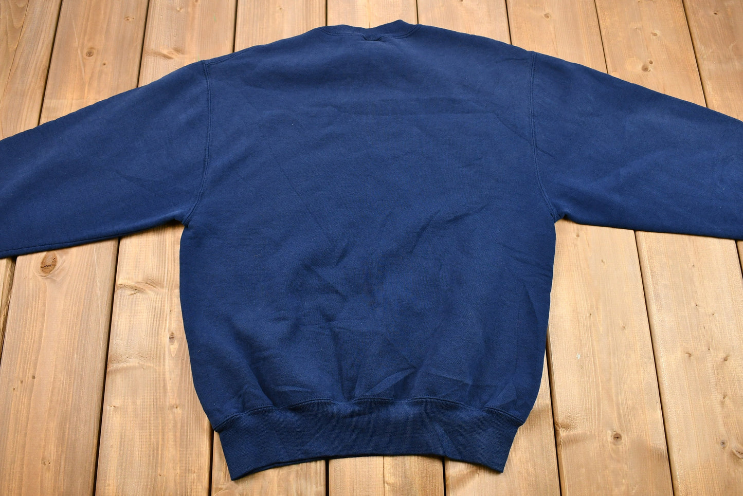 Vintage 1990s Navy Blue Russell Athletic Blank Crewneck Sweatshirt / Minimalist / Vintage Athleisure / Pullover Sweatshirt / Made In USA