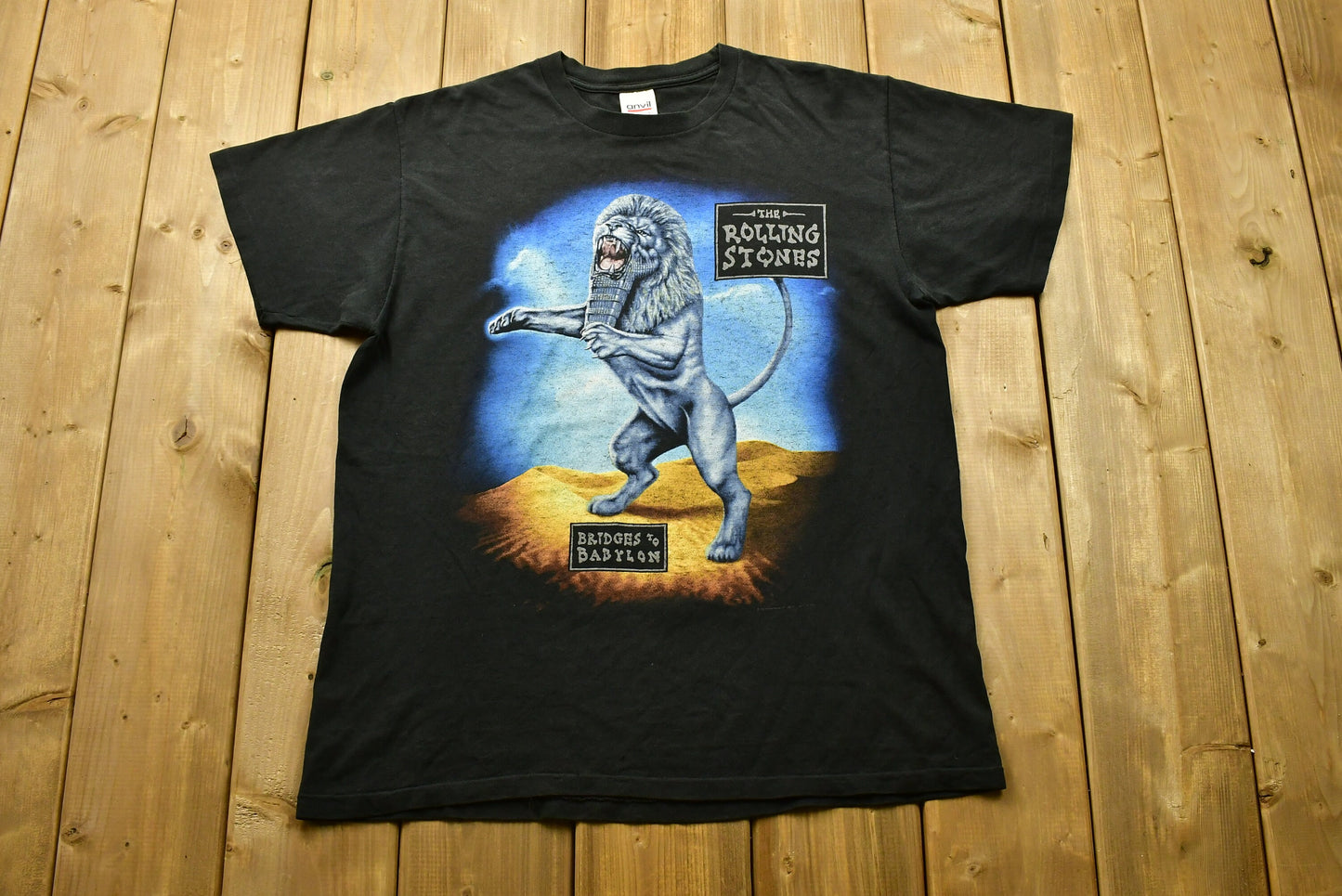 Vintage 1997 The Rolling Stones Bridges To Babylon Tour Band T-shirt / Single Stitch / 90s T-shirt / Music Promo / Premium Vintage