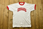 Vintage 1980s University Of Indiana Hoosiers Ringer T-Shirt