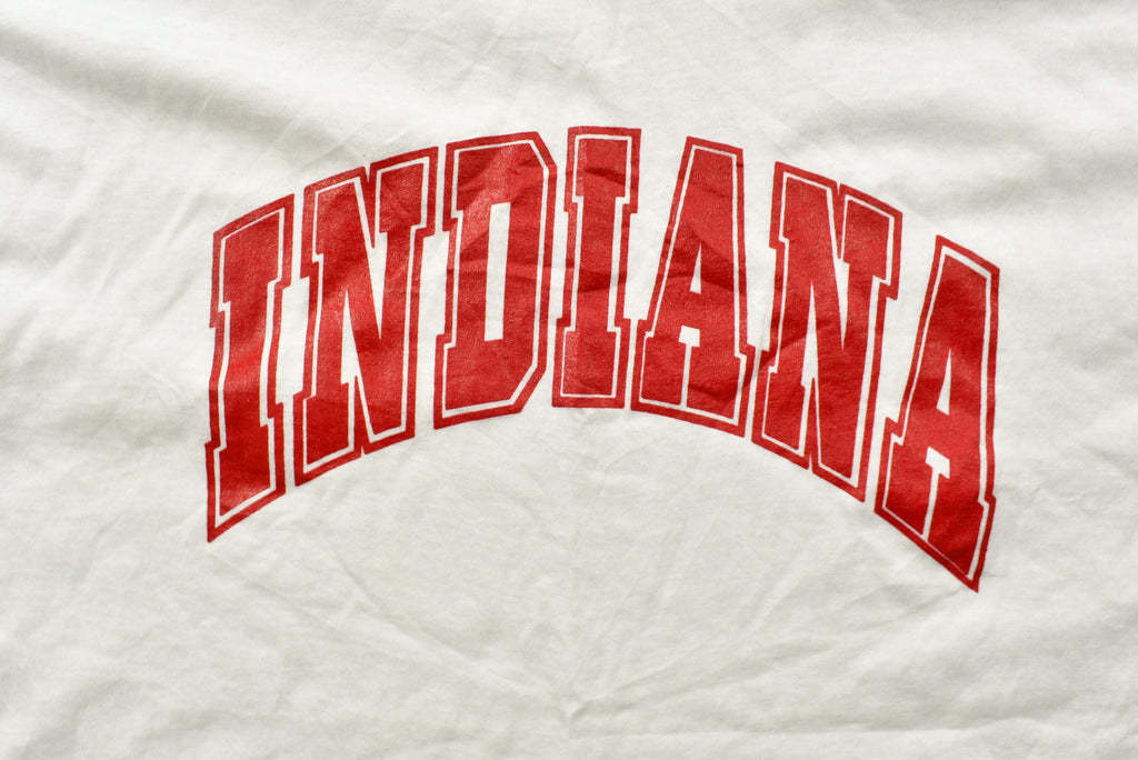 Vintage 1980s University Of Indiana Hoosiers Ringer T-Shirt