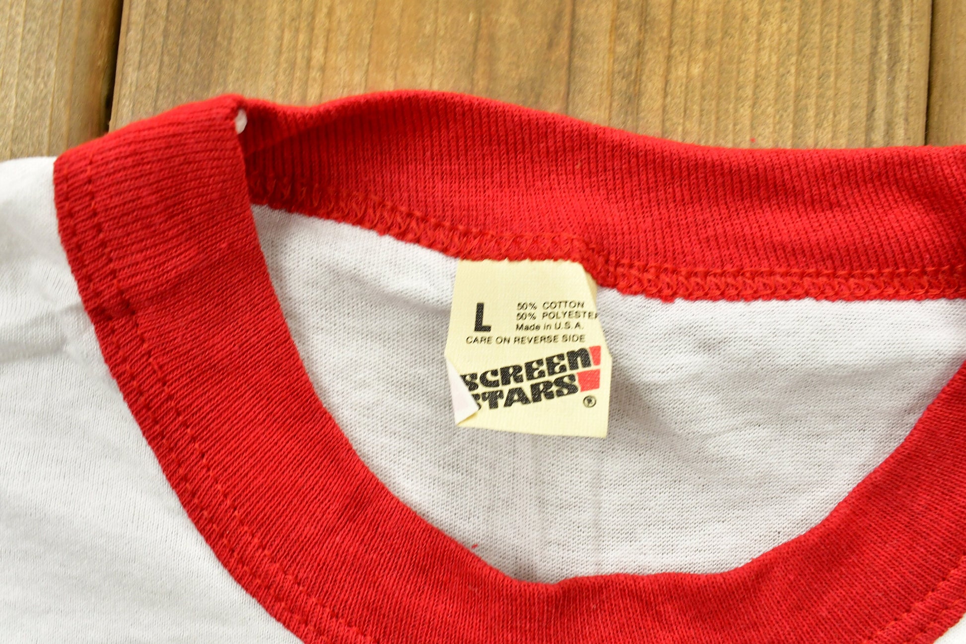 Vintage 1980s University Of Indiana Hoosiers Ringer T-Shirt