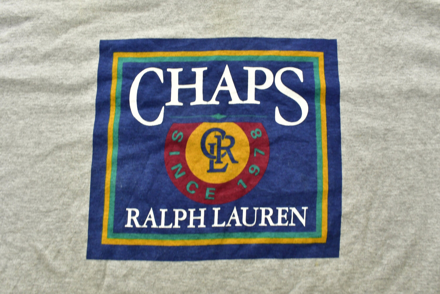 Vintage 1990s Chaps Ralph Lauren Graphic T-Shirt/ Made In USA/ 90s / Single Stitch / Streetwear / Vintage Athleisure / Polo Ralph Lauren