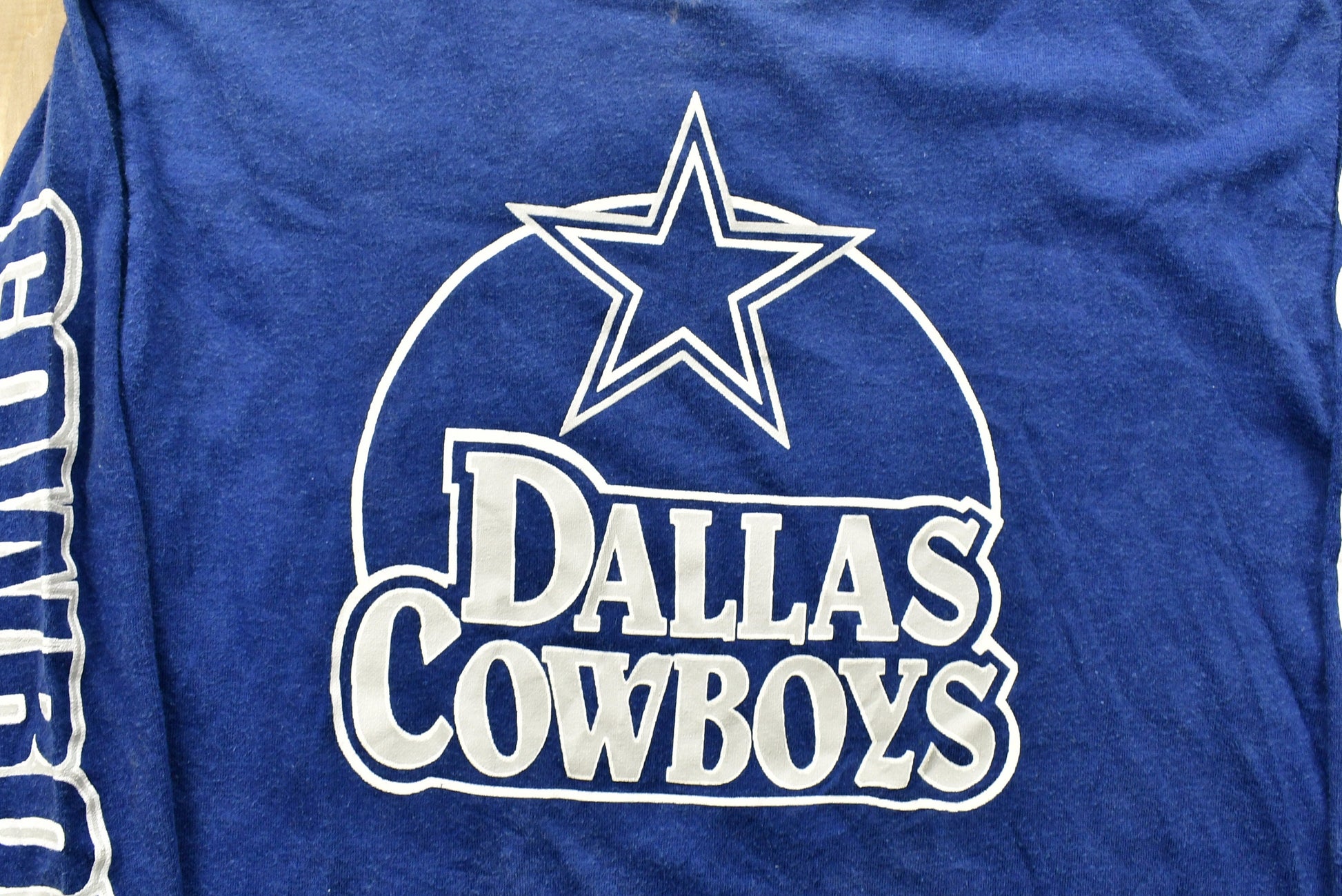 Vintage 1980s Dallas Cowboys Logo 7 NFL Long Sleeve T-Shirt