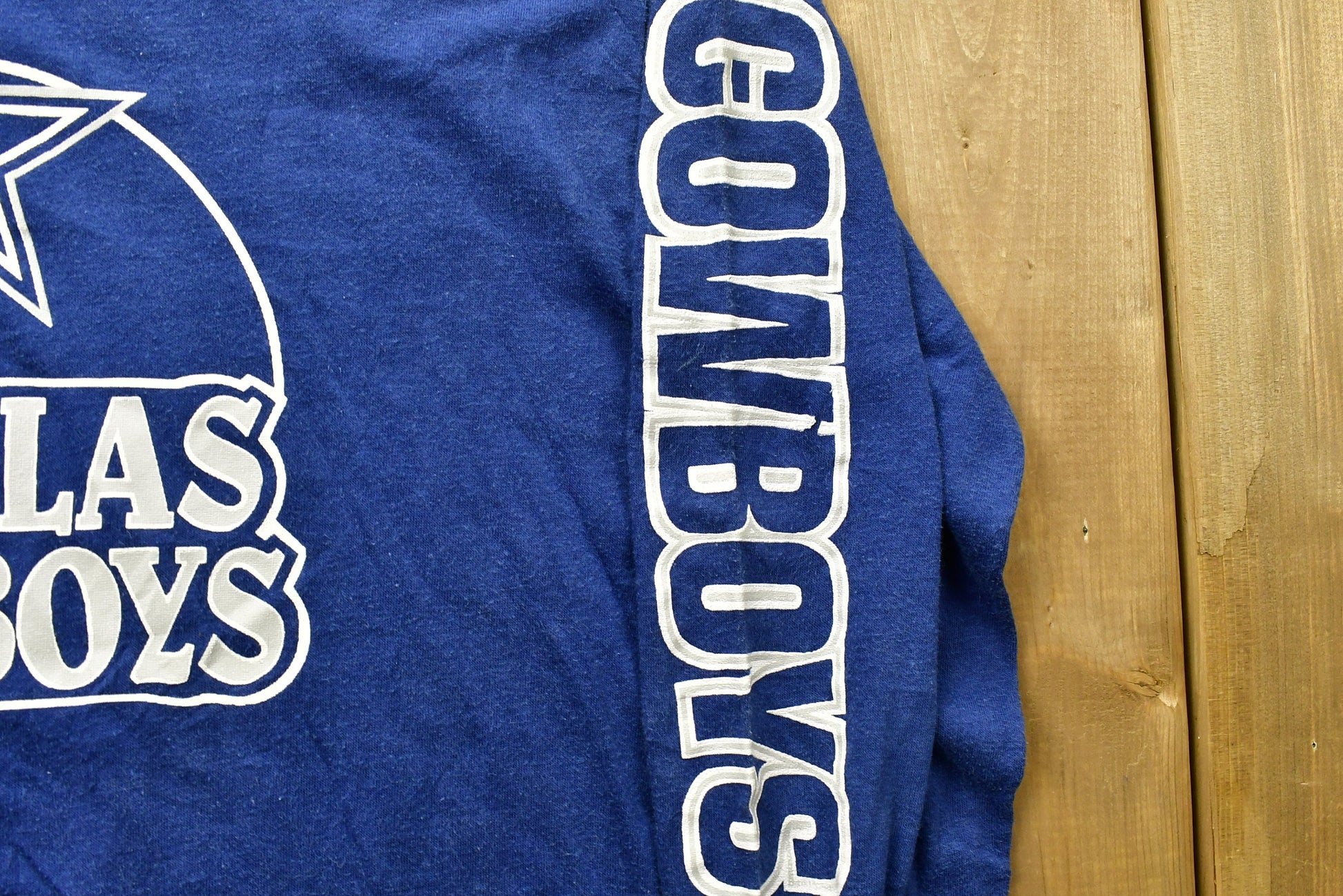 Vintage 1980s Dallas Cowboys Logo 7 NFL Long Sleeve T-Shirt