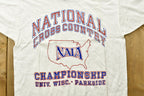 Vintage 1970s Champion University of Wisconsin Ringer T-Shirt