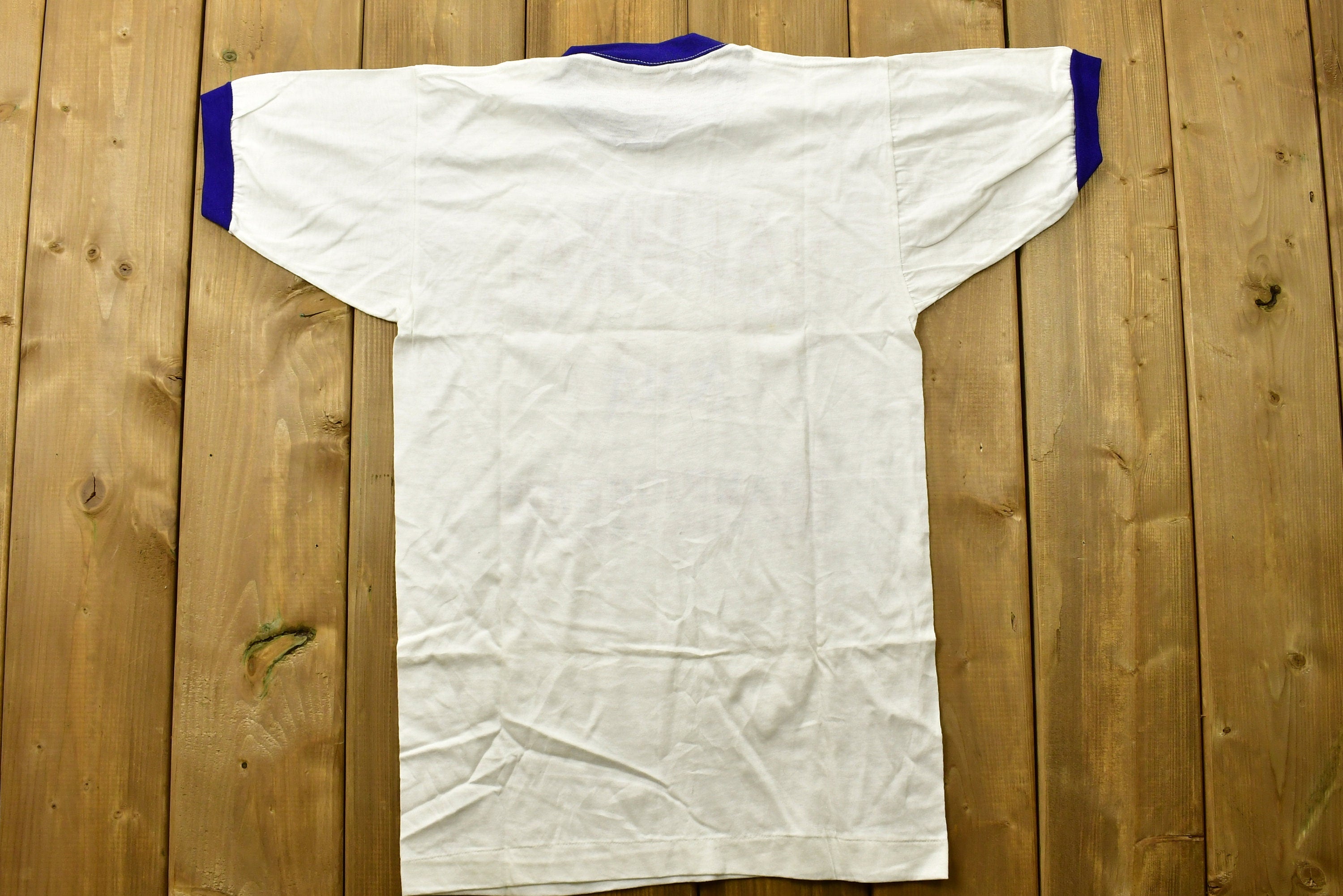 Vintage 1970s Champion University of Wisconsin Ringer T-Shirt