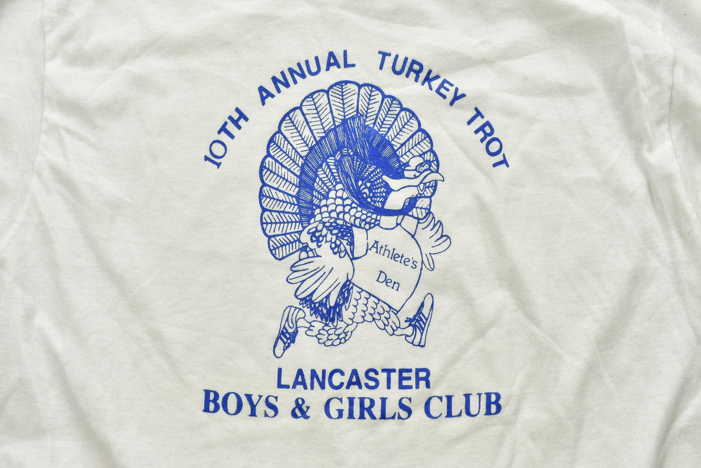 Vintage 1980's 10th Annual Turkey Trot Lancaster Long Sleeve T-Shirt , Graphic , 80s , 90s , Streetwear , Retro Style