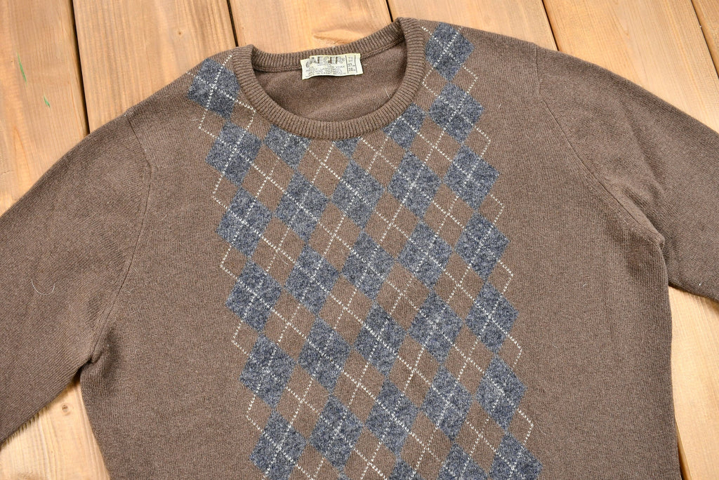 Vintage 1970s Jaeger Lambswool Knit Sweater