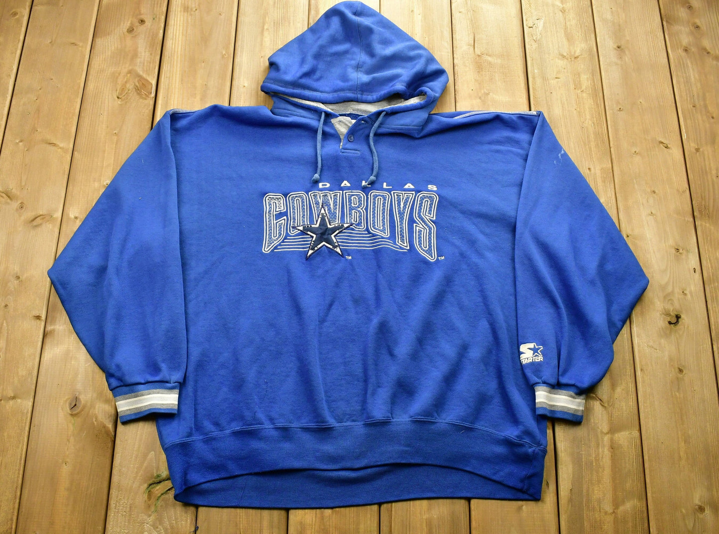 Vintage 90's Dallas Cowboys Starter Hoodie , Embroidered / Sports / 90s Sweatshirt / NFL / Streetwear / Athleisure