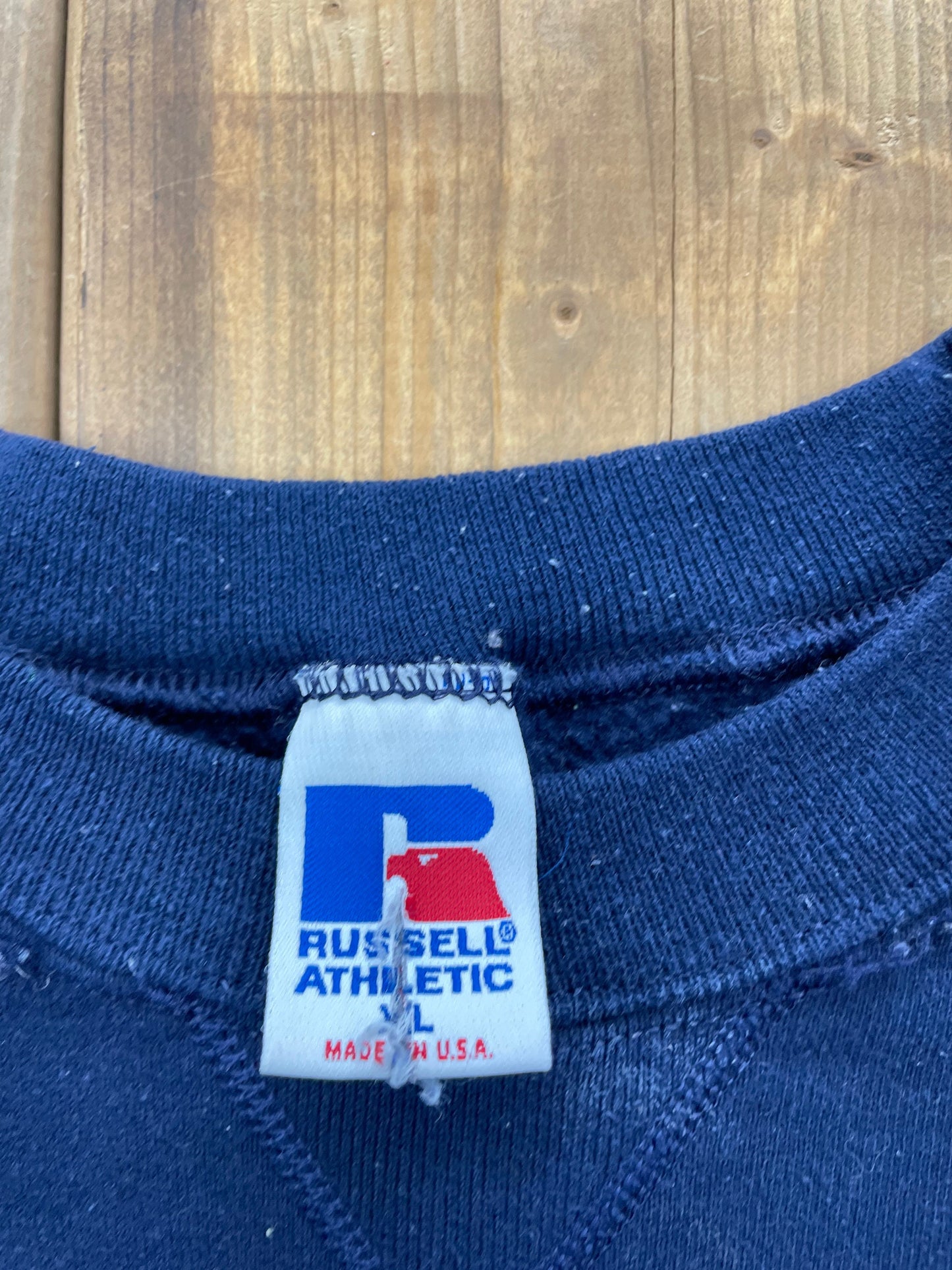 Vintage 1990'S Russell Athletics Blank Crewneck Sweatshirt / 90s Crewneck / Made In USA / Athleisure / Streetwear / Embroidered