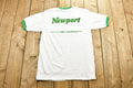Vintage 1980s Newport Menthol Ringer T-Shirt NOS Alive With Pleasure Spell Out