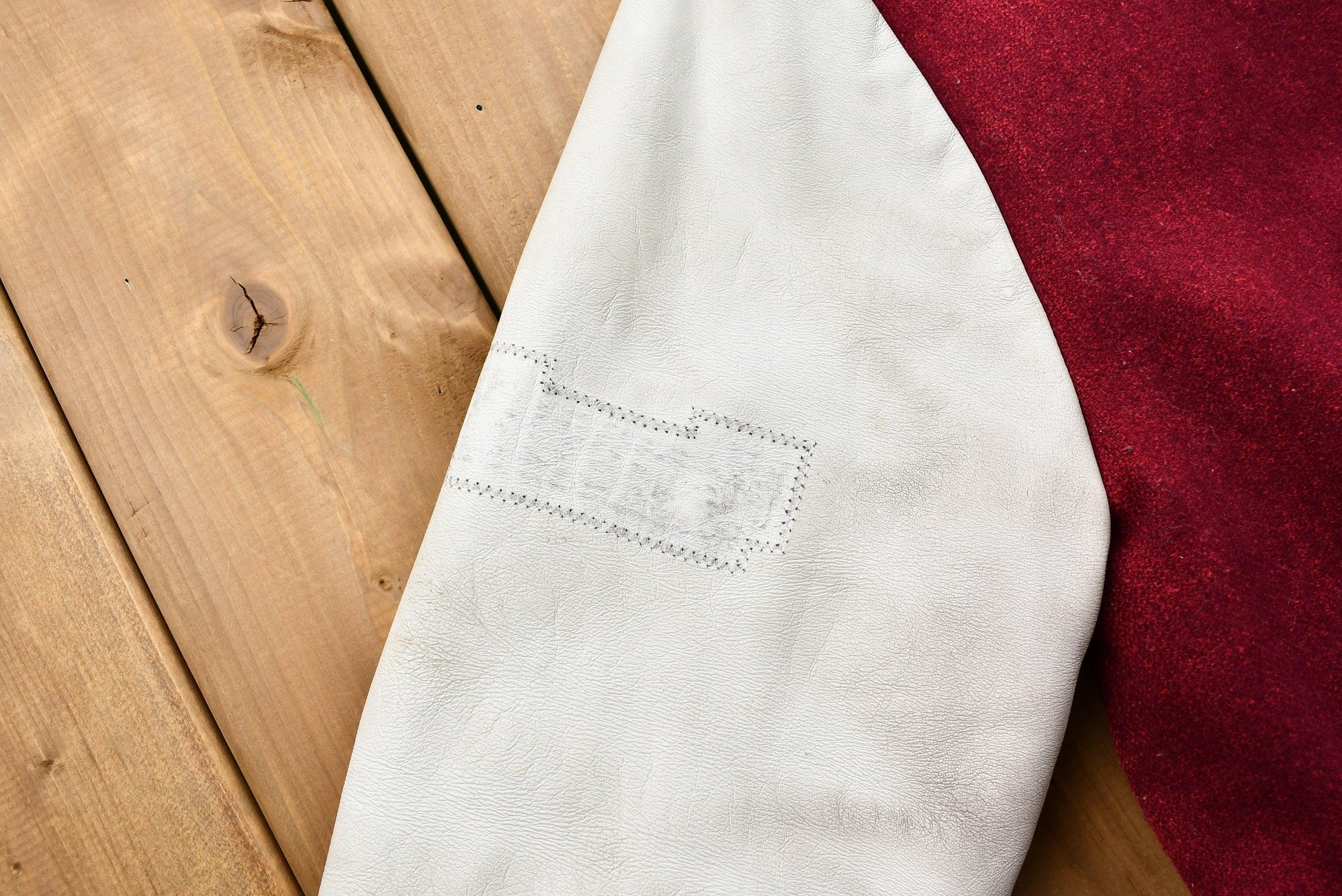 Vintage 1970s Distressed Stratford Northwestern Huskies Color Block Varsity Jacket