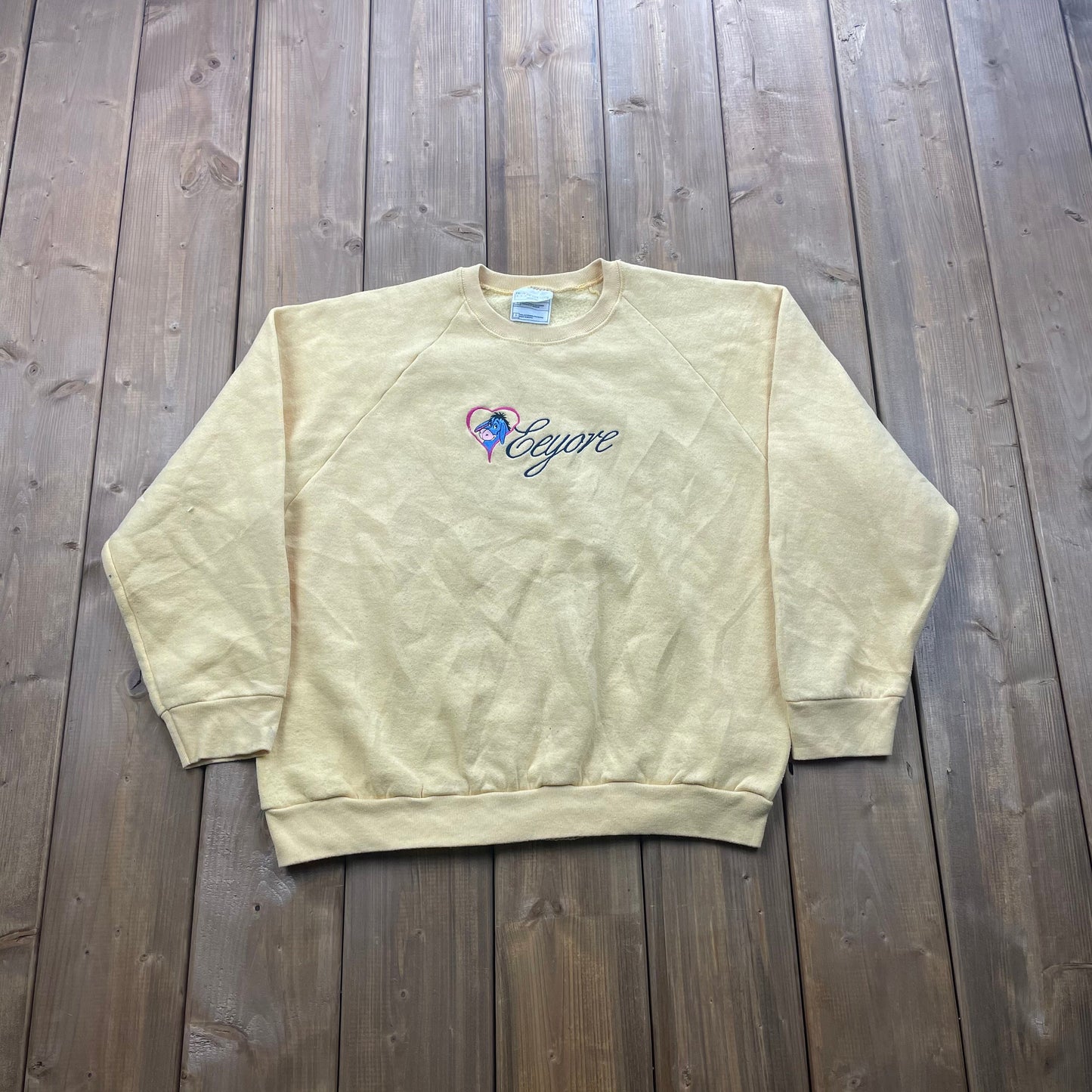 Vintage 1990s Eeyore Winnie The Pooh Embroidered Crewneck