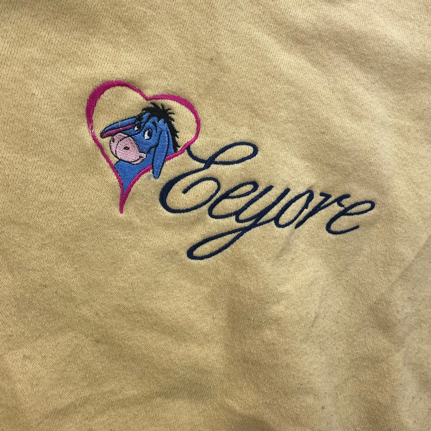 Vintage 1990s Eeyore Winnie The Pooh Embroidered Crewneck