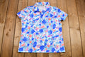 Vintage 1960s Floral Polyester Short Sleeve Blouse