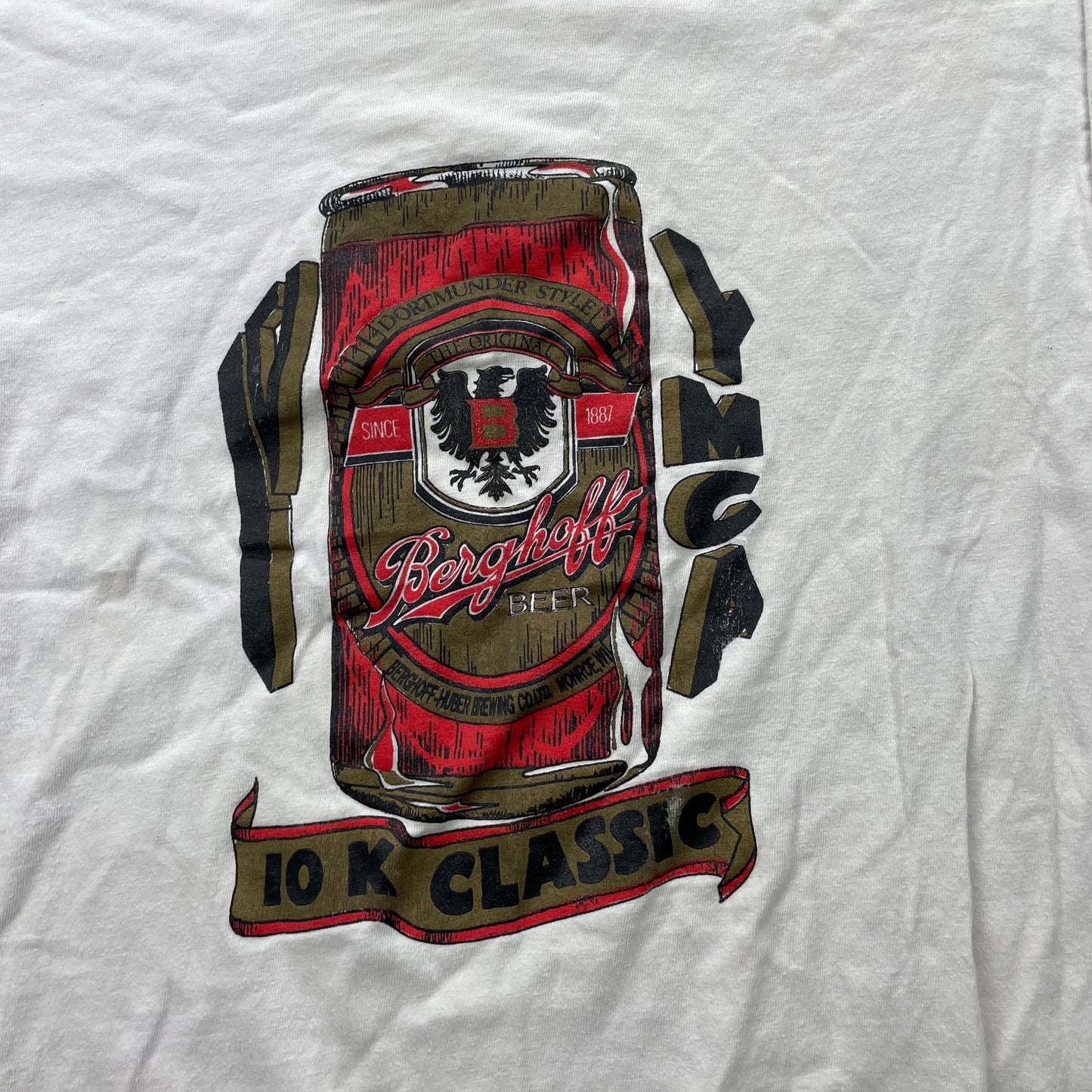 Vintage 90's Berghoff Beer 10K Classic T-Shirt Made In USA