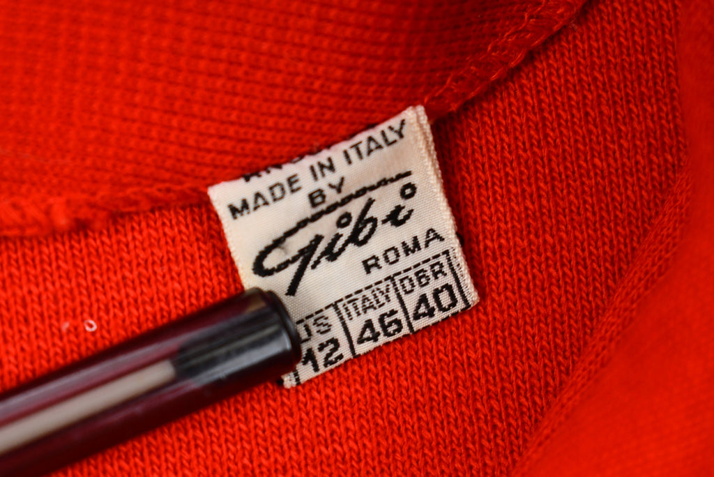 Vintage 1960s Candy Apple Red Button Up Overcoat