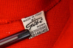 Vintage 1960s Candy Apple Red Button Up Overcoat