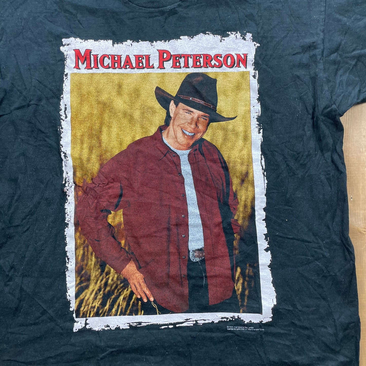 Vintage 1992 Michael Peterson Band Graphic T Shirt