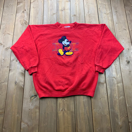 Vintage 1990s Disney Mickey Mouse Embroidered Crewneck