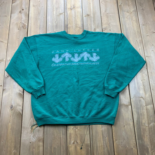 Vintage 90s Camp Luther "Celebrating Gods Faithfulness Crewneck