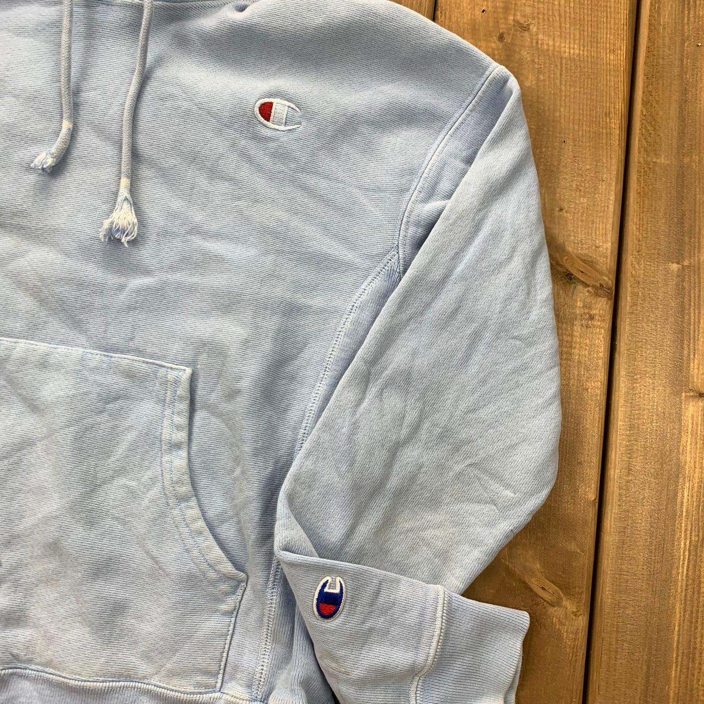 Vintage Champion Embroidered Hooded Sweatshirt