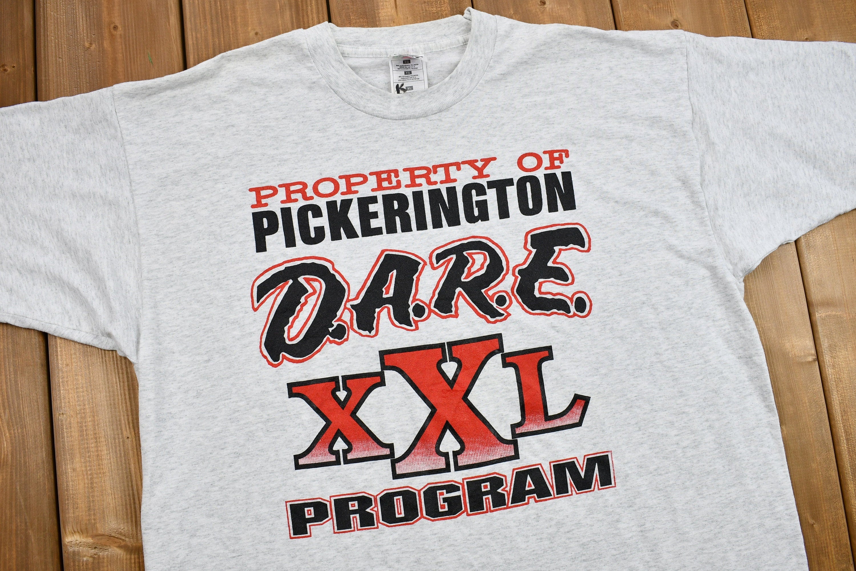 Vintage 1990s D.A.R.E. XXL Program Graphic T-Shirt
