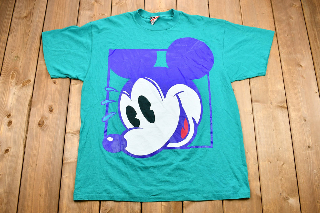 Vintage 1980s Smiling Mickey Mouse Graphic T-Shirt