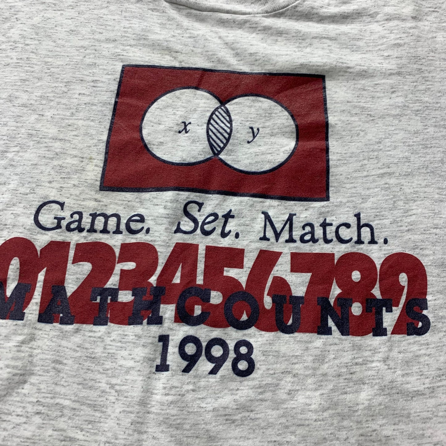 Vintage 1998 Mathcounts Competition T-Shirt / Single Stitch / Made In USA / 90s Streetwear / Athleisure / Sportswear