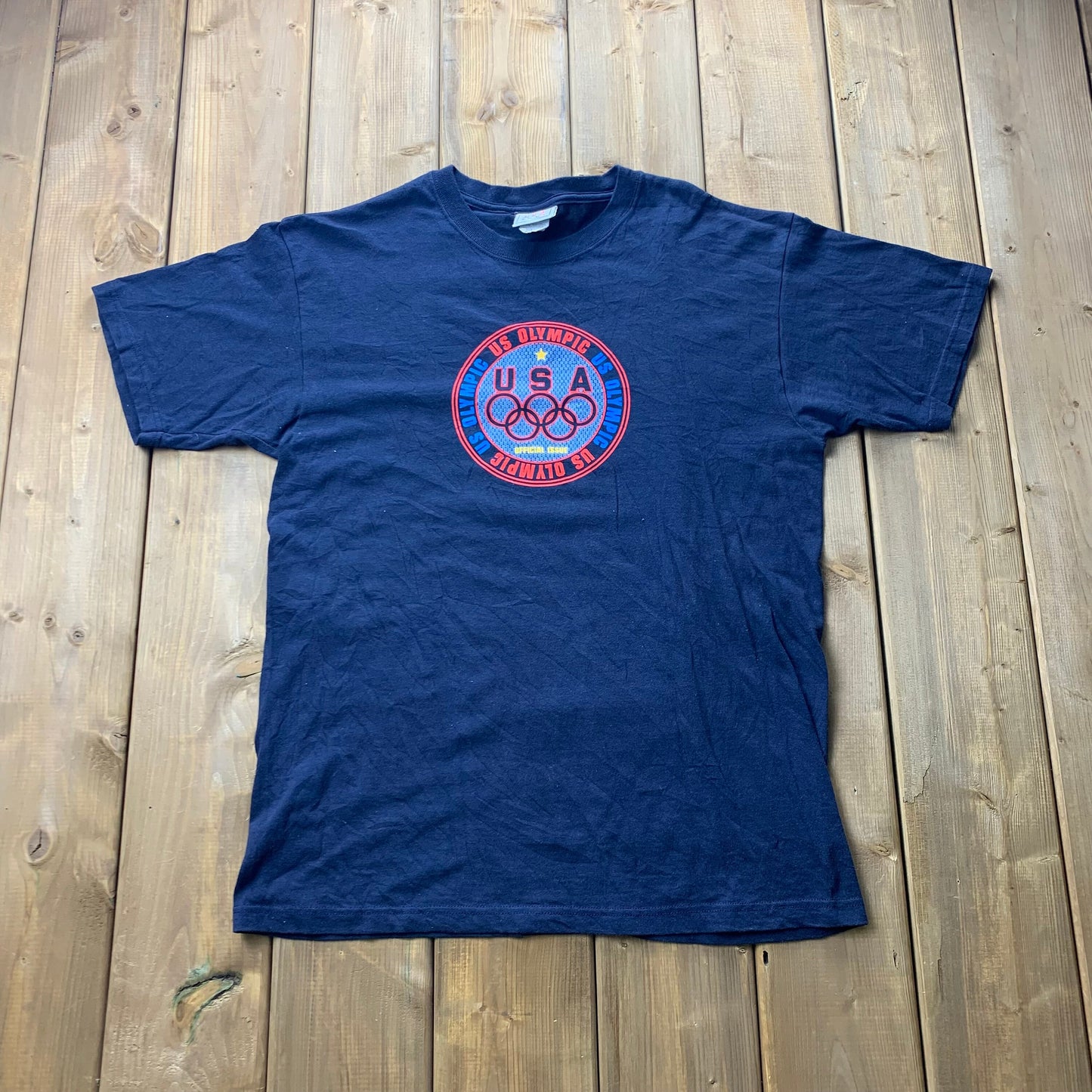 Vintage 1990s USA Olympics Graphic T-Shirt / USA / Sports Tee / 90s Streetwear / Athleisure / Sportswear