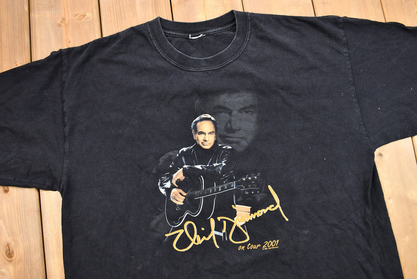 Vintage 2001 Neil Diamond Live In Concert Tour Graphic T-Shirt