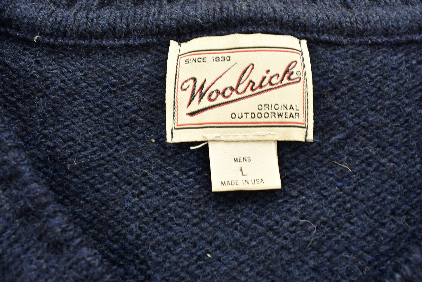 Vintage 90's Woolrich Knitted Sweater / Made In USA / Vintage 90s Crewneck / Pattern Sweater / Outdoor / Hand Knit / Pullover Sweatshirt