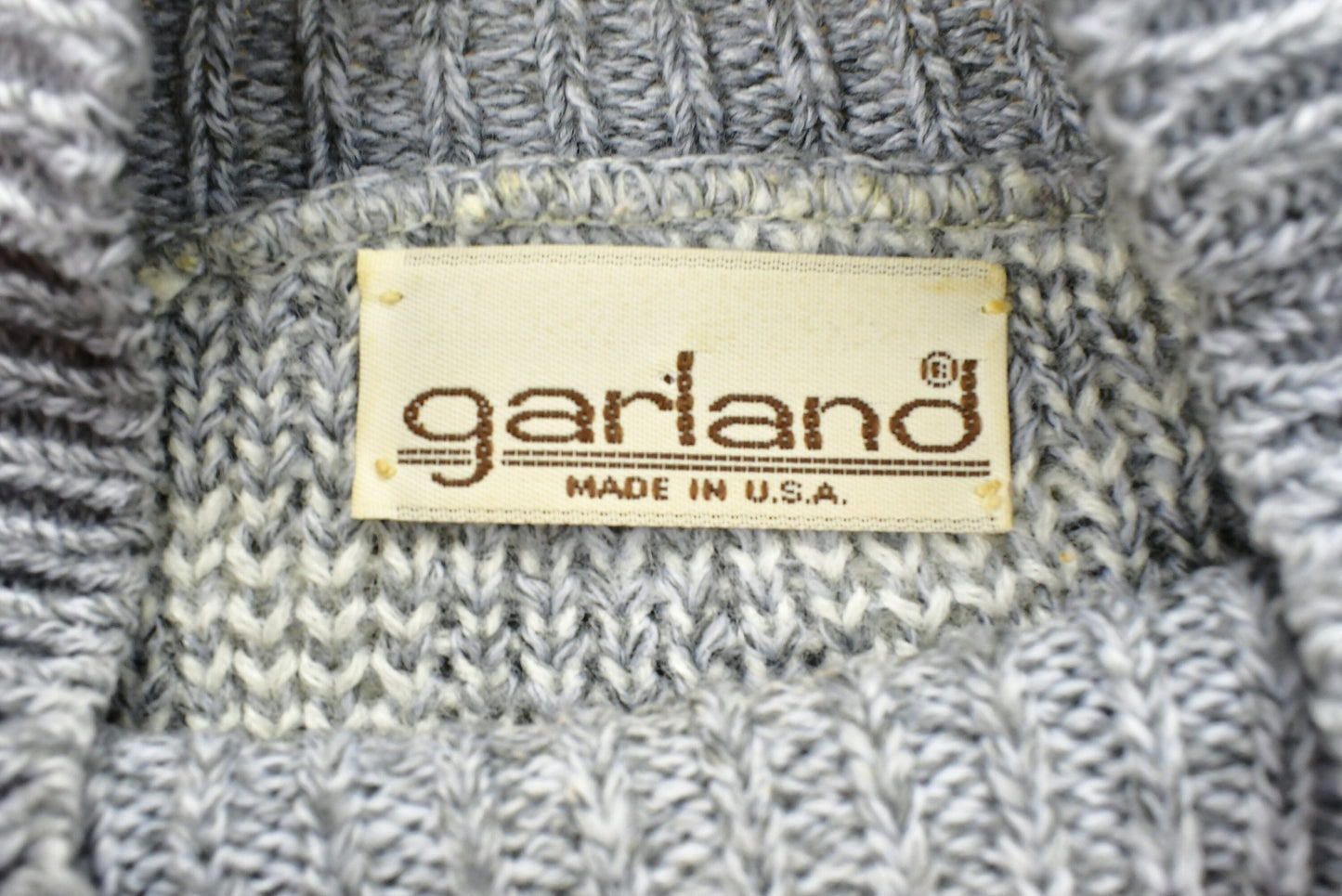 Vintage Garland Knitted Sweater / Made In USA / Vintage 90s Crewneck / Pattern Sweater / Outdoor / Hand Knit / Pullover Sweatshirt