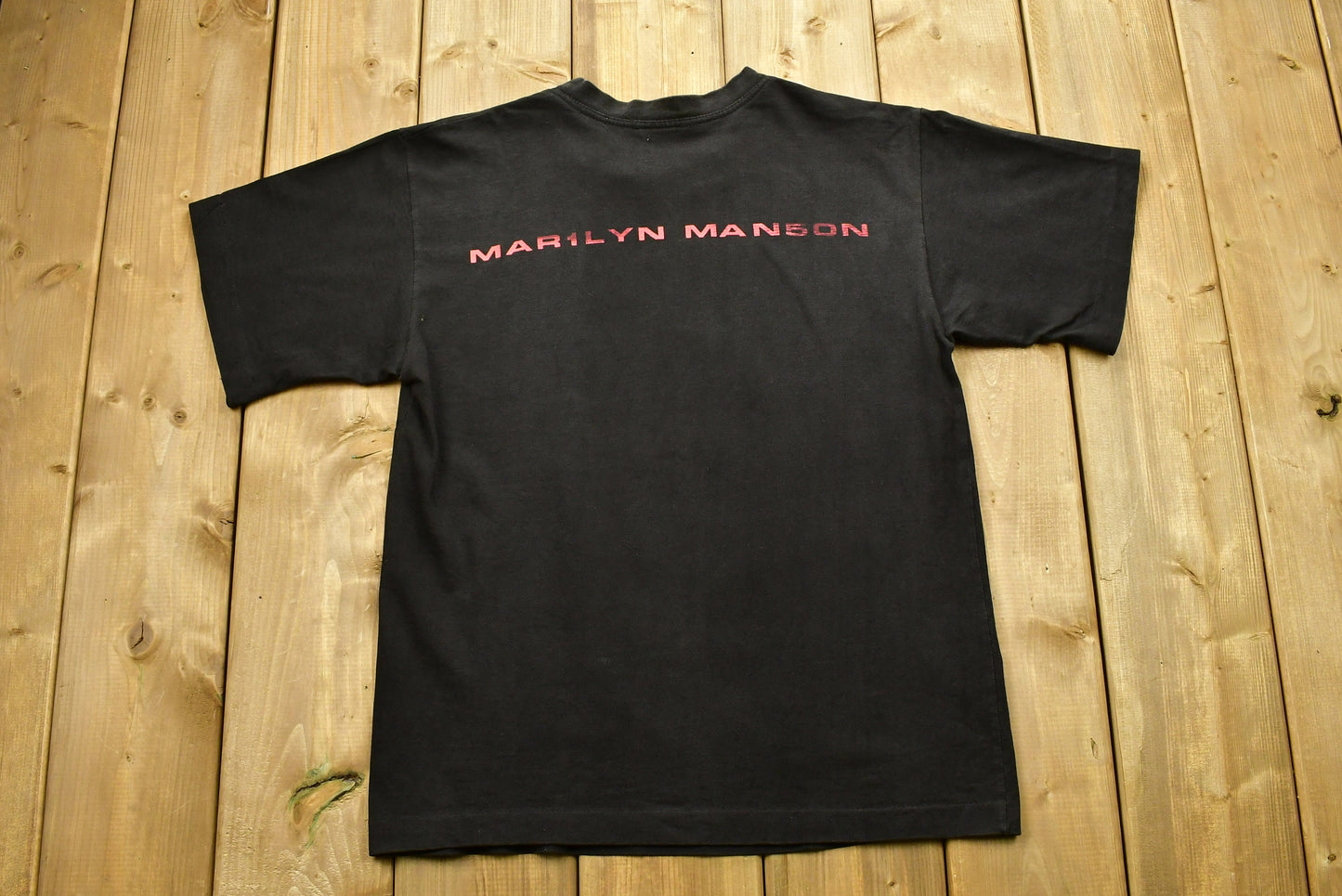 Vintage 1998 Marilyn Manson God Is In The Television Band T-Shirt / Single Stitch / Music Promo Print / Concert / Made In USA / Retro Style