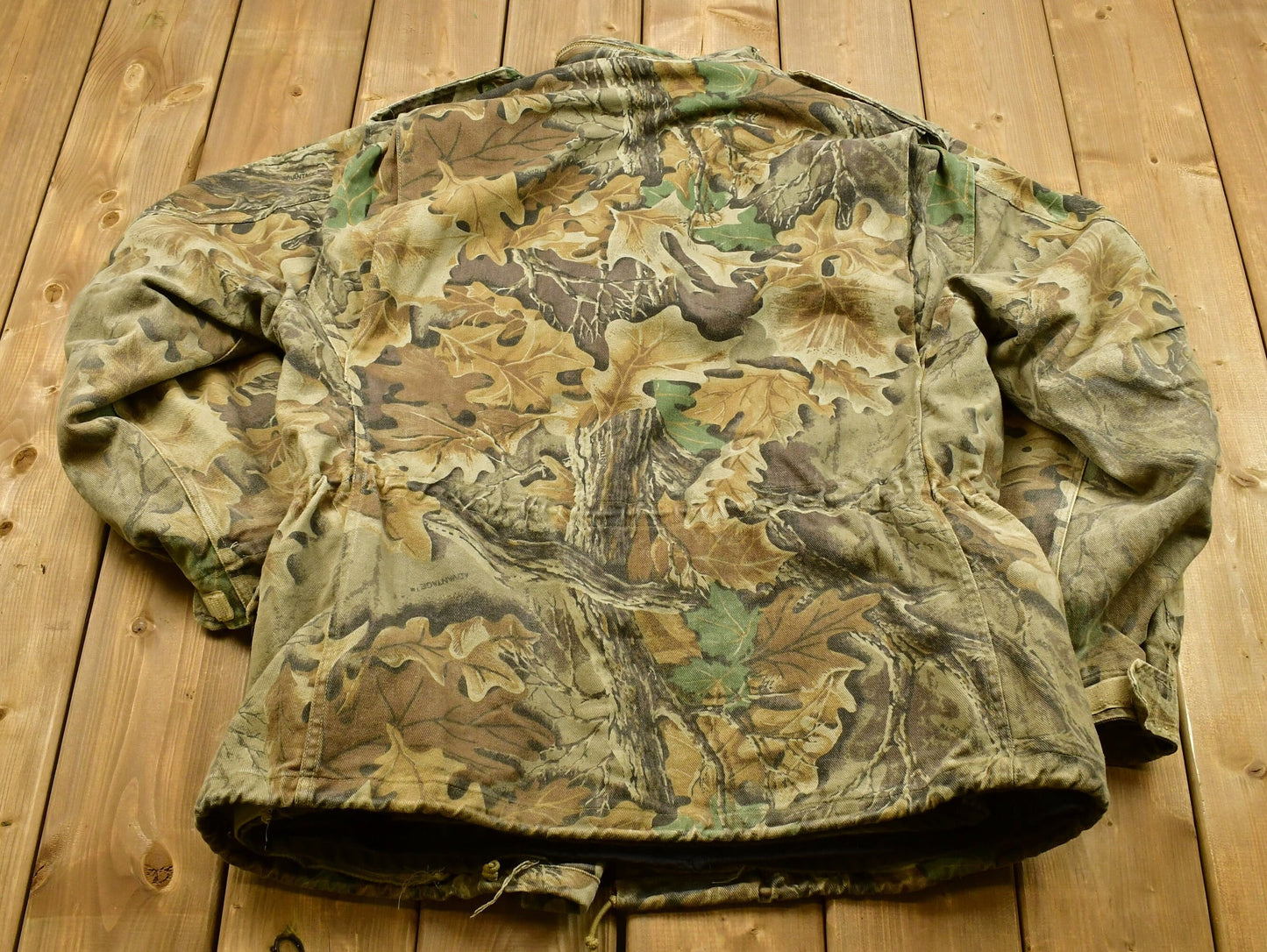 Vintage 1980s  OG1.1 Military Real Tree Camo Cold Weather Jacket / US Army / Lakeview Sportswear / Streetwear / Militaria / Made In USA