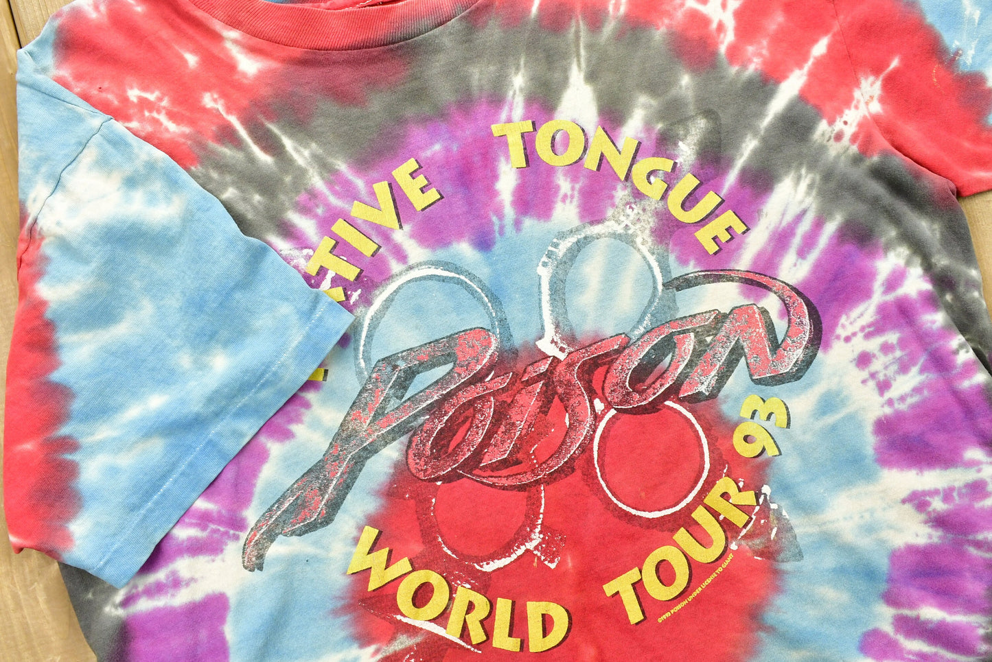 Vintage 1993 Poison Native Tongue World Tour Band T-Shirt / Single Stitch / Music Promo Print / Concert / Made In USA / Retro Style